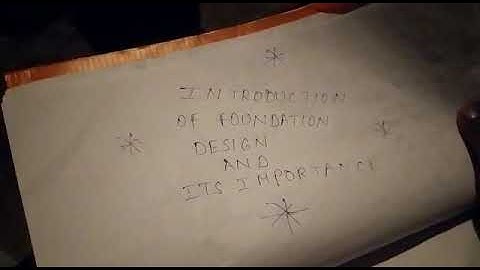 FOUNDATION DESIGN - PROJECT ASSIGNMENT FOR SKYFI LABS ONLINE COURSE - BY BATTU.LOKESH