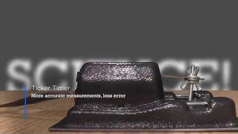 How To Use a Ticker Tape - Highschool Physics Project