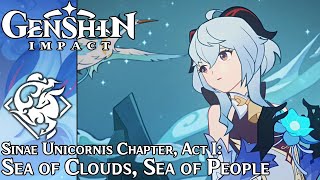 Genshin Impact - Sinae Unicornis Chapter (Ganyu), Act I: Sea of Clouds, Sea of People