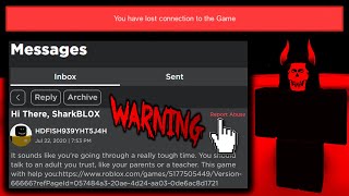 If You Get This Creepy Message Don T Join The Game Roblox Youtube - roblox warning for parents 2020