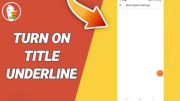 How To Turn On Title Underline On DuckDuckGo App