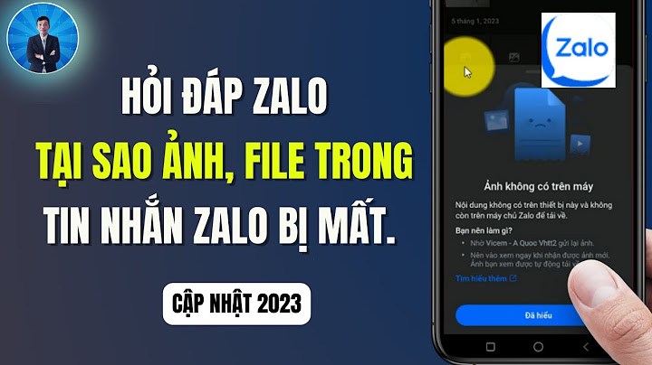 Khôi phục file ảnh bị lỗi tren zalo