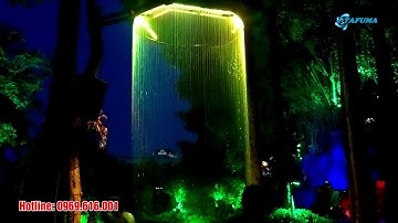 Thi Công Màn Nước Nghệ Thuật Tại Quán Cafe Sân Vườn