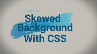 Skewed Background with CSS