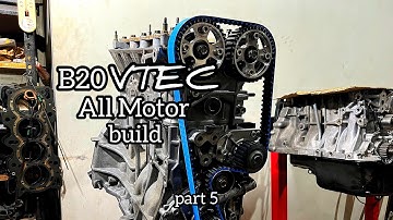 B20Vtec Build Part 5 Complete Engine Assembly Done by SRDmototsports