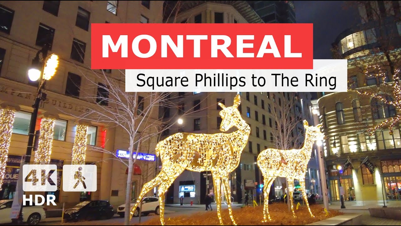 [ 4K ] Enchanting City Lights of Montreal at NIGHT | Quebec, Canada 🇨🇦