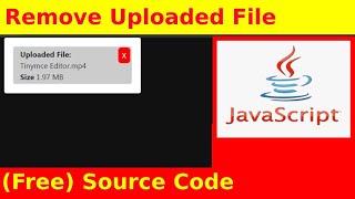 Ep74 - Show uploaded file name, file size remove with confirmation modal - JavaScript Source Code