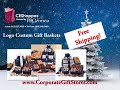 Logo Custom Gift Baskets Free Shipping – Free Shipping on logo corporate holiday gift baskets