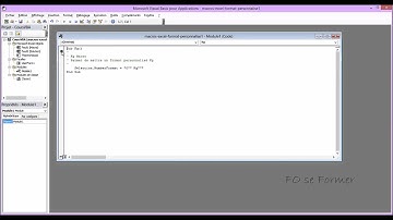 VBA Excel - Dossier Module dans fenêtre Explorateur de Projet