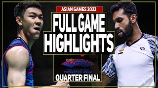 LEE Zii Jia vs PRANNOY H. S. Asian Games 2023 | QF