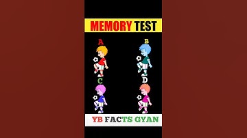 Memory Test 16 - Remember Me ? Memory Riddles for IQ Test | #riddles #quiz #shorts #shortvideo