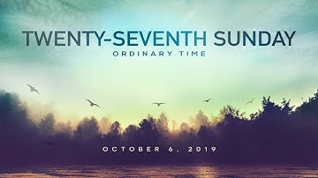 Weekend Reflection - Twenty-Seventh Sunday in Ordinary Time