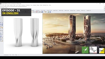 Rhino 3D Architectural Tutorial Series | Ep - 31 | Real Buildings Into 3D model |English |