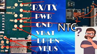 RX, TX, DN, DP, PWR, GND, NTC, GSM, VBUS, VCHG,  Point meaning use in mobile repairing. screenshot 4
