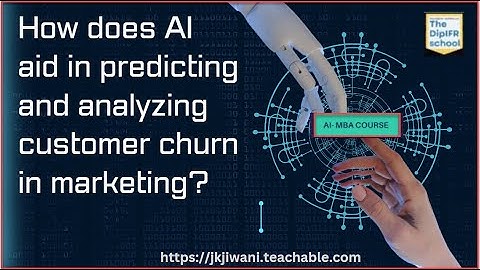 How does AI aid in predicting and analyzing customer churn in marketing