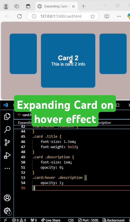 Enhance Your Website with Expanding Card Hover Effects in HTML and CSS ...