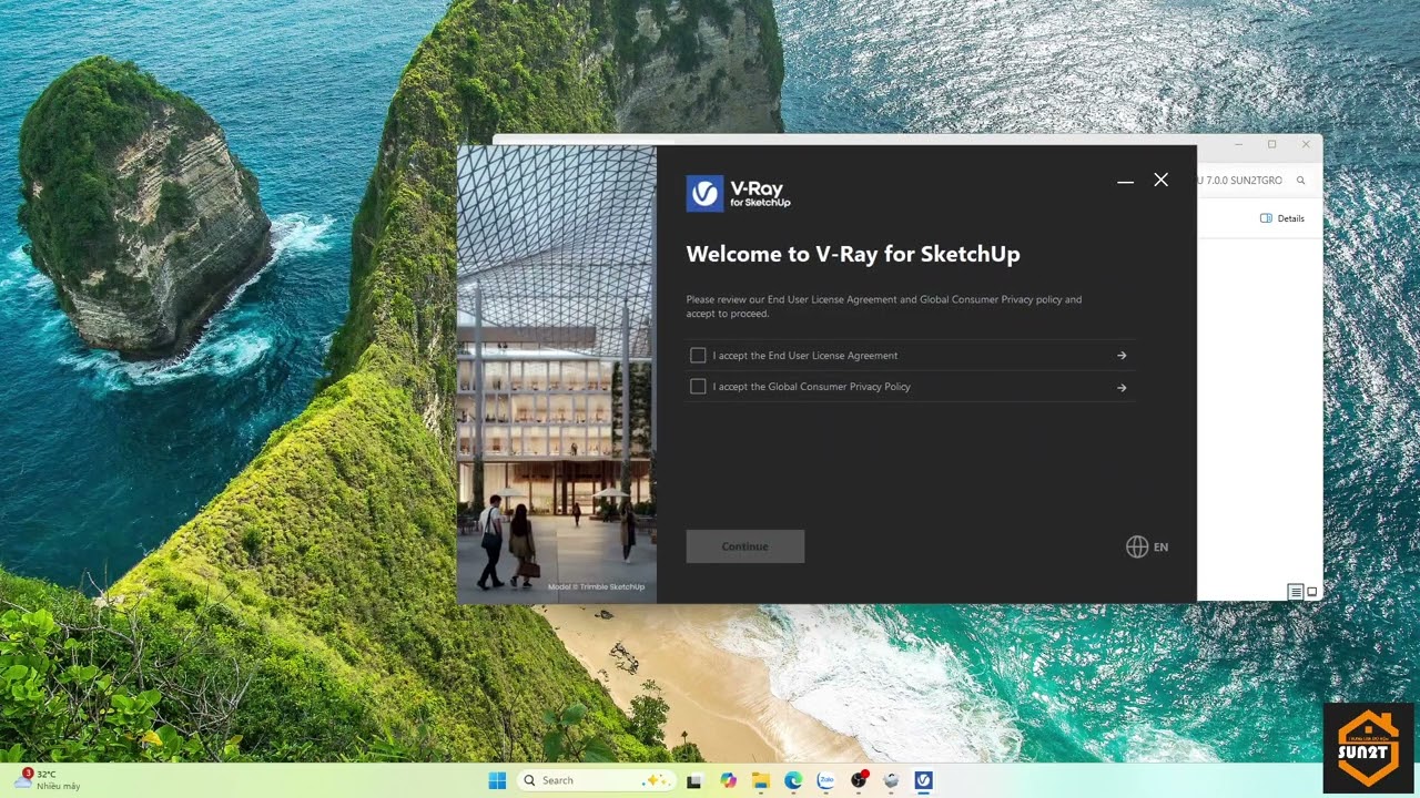 Hướng Dẫn Cài Đặt Vray 7 For SketchUp Vĩnh Viễn
