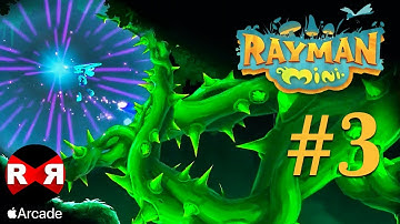 Rayman Mini - Apple Arcade - WORLD 3 PERFECT Walkthrough Gameplay