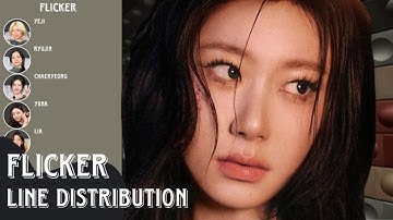 ITZY - Flicker (line distribution)