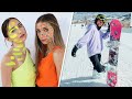 Twins PAiNT UP and Kamri Snowboards for 1st Time | Behind the Braids Ep 137