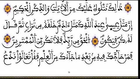 الحزب 06 قل أونبئكم سورة آل عمران  قراءة سريعة للمراجعة والتكرار  برواية ورش على وقف الهبطي رحمه الل