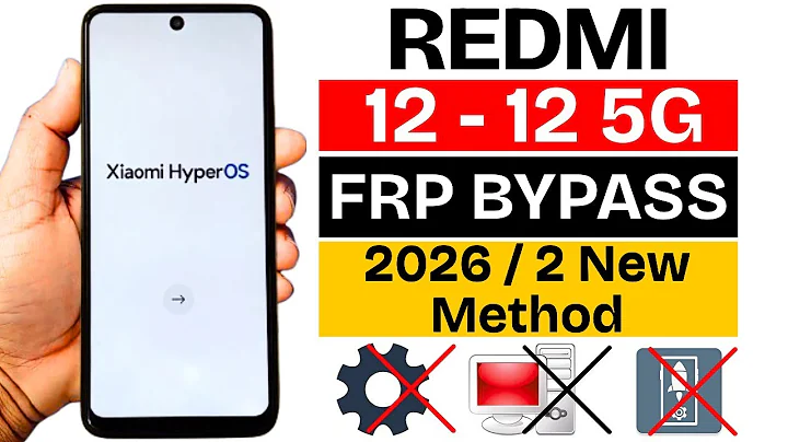 Redmi 12 | 12 5G FRP Bypass 2026 Without PC - No Second Space Work - (HyperOS) Remove Google Account