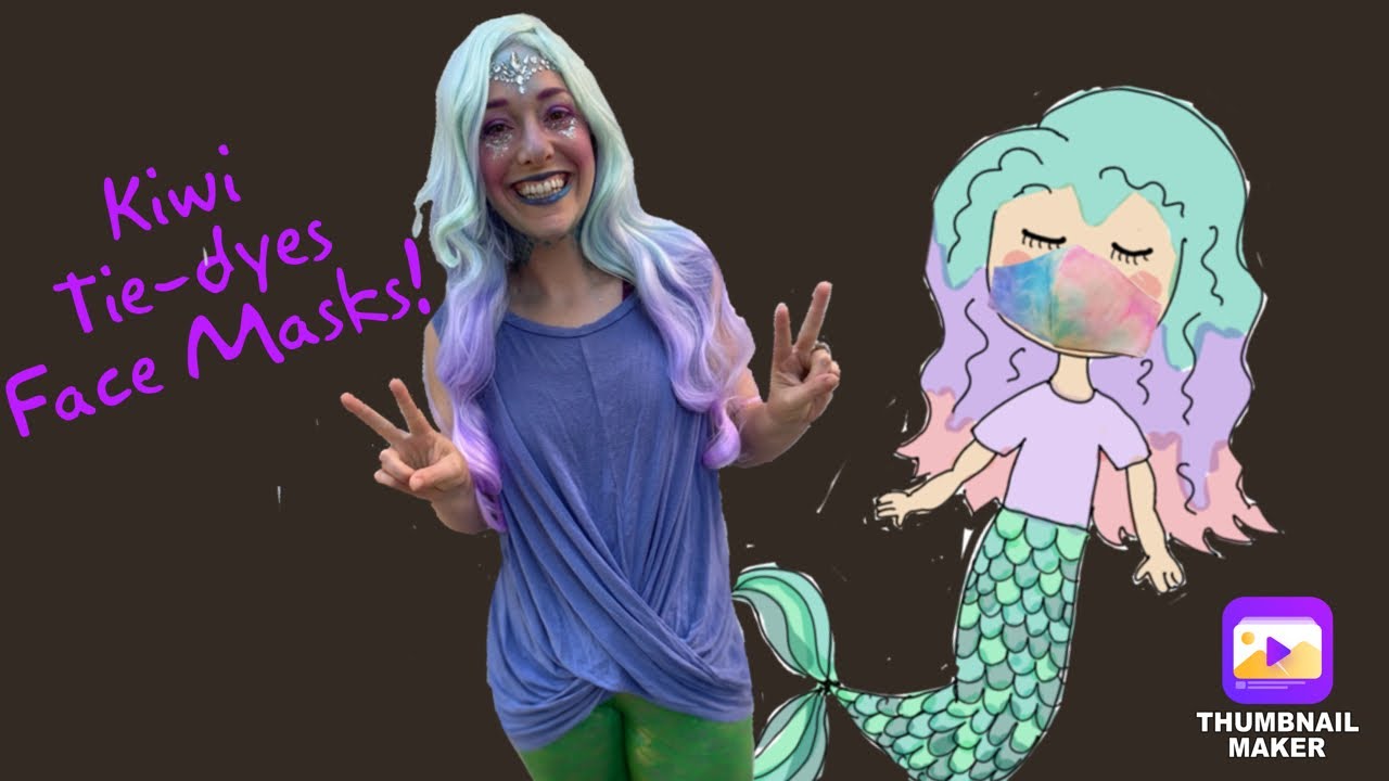 Kiwi TV for Kids- Kiwi Tie-dye Face Masks