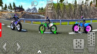 Juegos De Motorbiecale Stunt Driving #1 Offroad Outlaws 3 Player Motorbike Android iOS Gameplay FHD