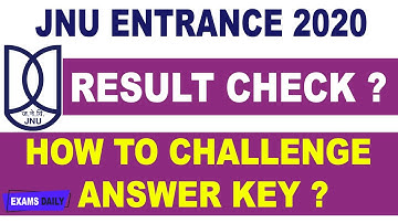 How to Check JNU EE Result 2020 | How to Challenge Jnu Answer key 2020 | Jnu Exam Marks & Cut Off