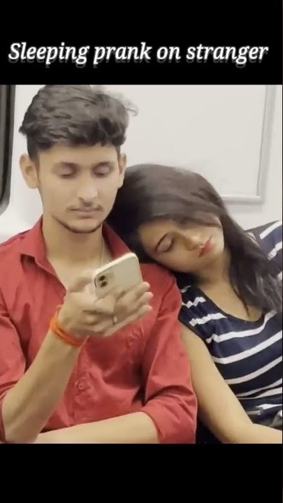 Sleeping prank stranger in metro