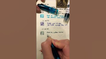 #pilot 74 custom #fountainpen in a medium 14k nib #fountainpenink is Robert Oster’s green at night!