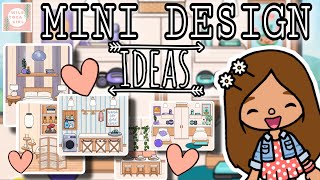 MINI DESIGN IDEAS 💡💗 TOCA LIFE WORLD 🌎