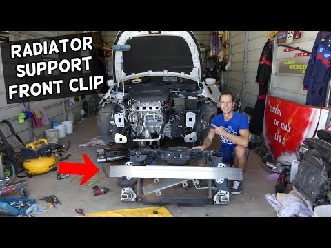 RADIATOR SUPPORT REMOVAL REPLACEMENT DODGE DART  FRONT CLIP REMOVAL REPLACEMENT