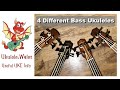 Bass Ukuleles - Comparison Of Four Bass Ukes Including Kala U-Bass