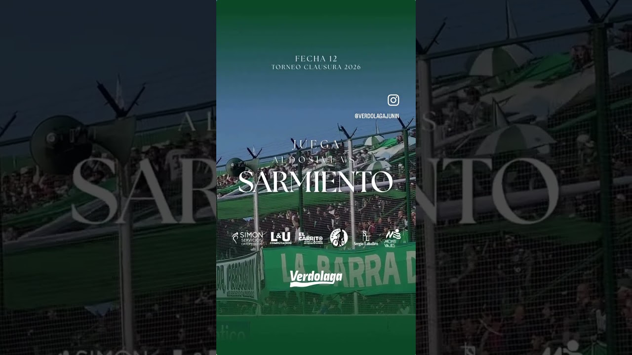 #SARMIENTO || ⚽️🇳🇬 ¡𝐇𝐎𝐘 𝐉𝐔𝐄𝐆𝐀 𝐄𝐋 𝐕𝐄𝐑𝐃𝐄! vs. #Aldosivi