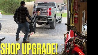 New Husky tool box! Creating usable work space in a small shop