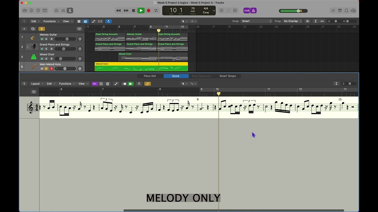 Melody Composition - Project 3 (EDUCATION ONLY) - YouTube