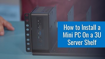 How to Install a NUC on a 3U Server Shelf