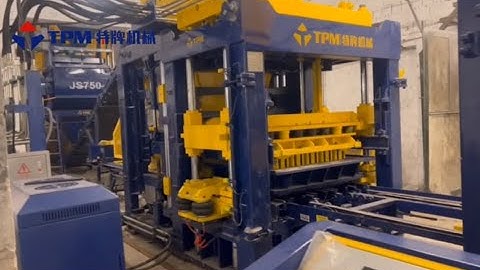 European technology Servo motors vibration TPM10000G concrete block machine under installation