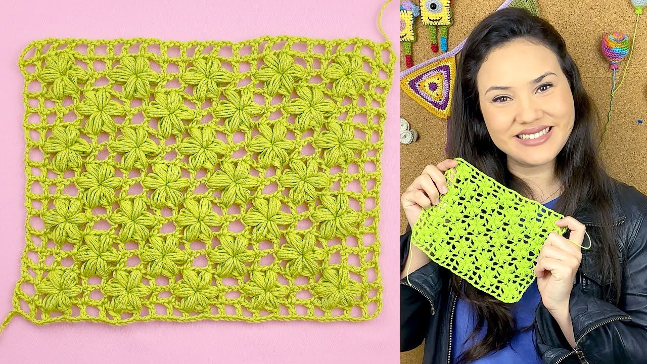 COMO FAZER PONTO FLOR EM CROCHÊ | ATELIÊ JÉSSICA BRANDÃO | #033