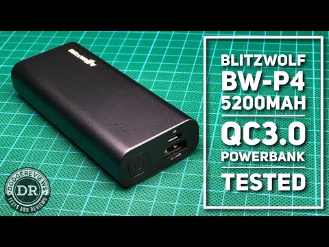 Dodgereviews - Unboxing & testing a BlitzWolf BW-P4 5200mAh QC3.0 powerbank