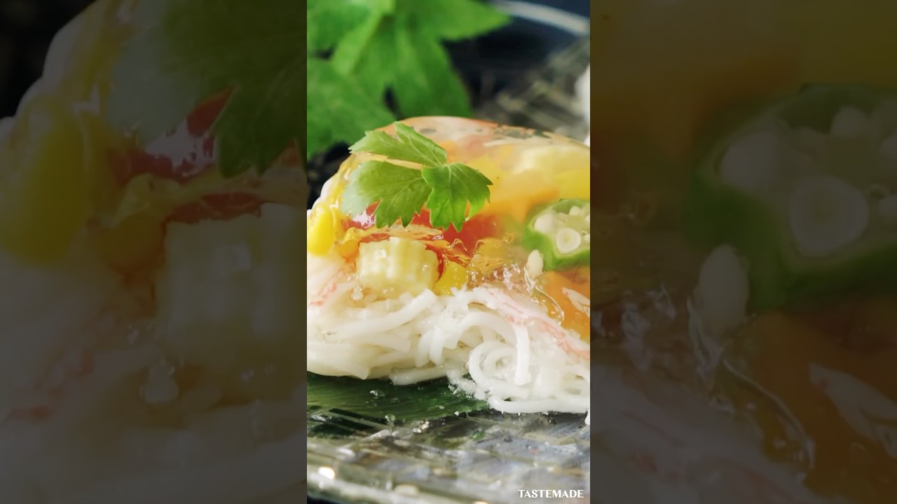 【歓喜】胃袋に星空をぶち込む最高の快感👼#shorts #七夕 #ゼリー #そうめん #星空