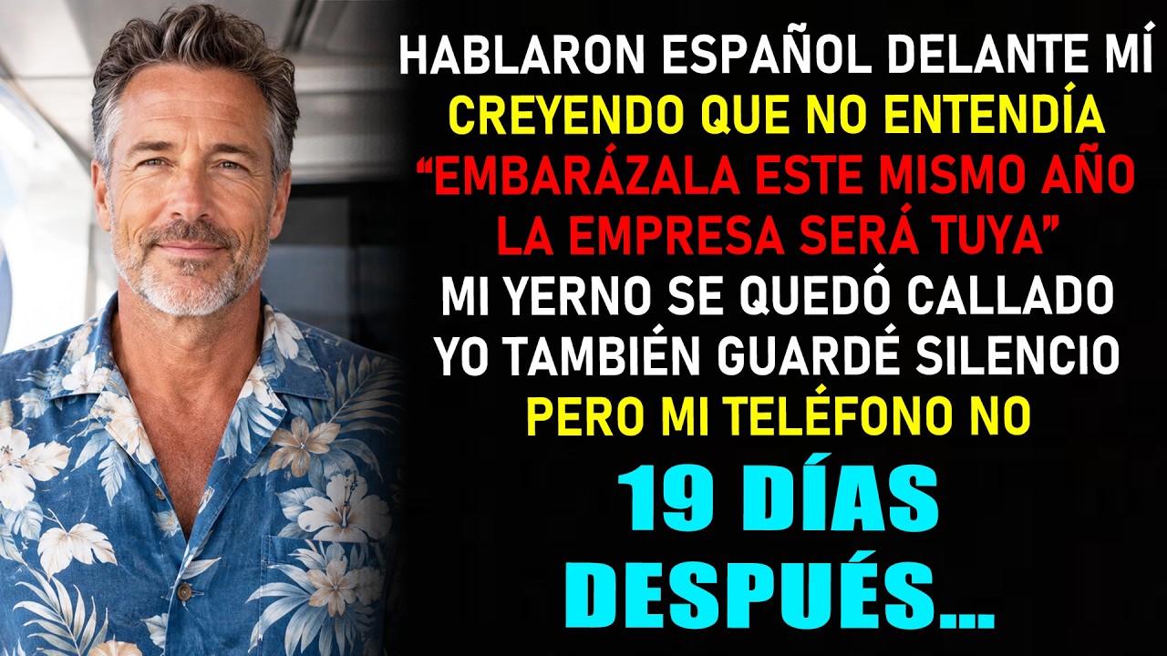 Estaba tumbado en una hamaca en Cabo San Lucas, con un libro abierto sobre el pecho, cuando escuché a la futura suegra de mi hija decirle a su hijo: "Haz que se quede embarazada este año. Antes de...