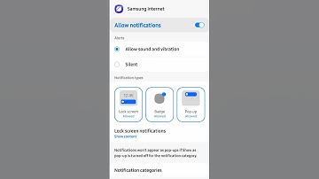 How To Allow Notifications Apps Blocked From Opening in Samsung Internet #howto #samsunginternet