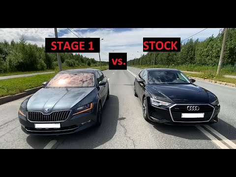 Audi A6 C8 55 TFSI vs. Skoda Superb 4x4 stage1