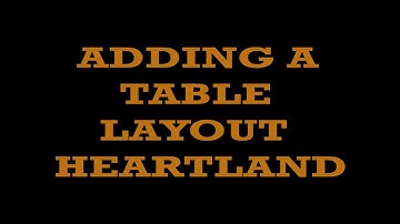 ADDING TABLES TO YOUR TABLE LAYOUT SCREEN/ROOM - HEARTLAND RESTAURANT POINT OF SALE