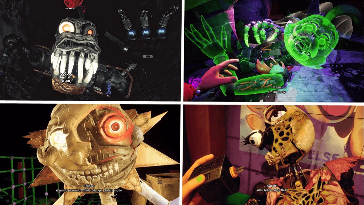 All Animatronics Destroyed And Repaired By Cassie FNAF Security Breach Ruin  DLC 2023 - video Dailymotion