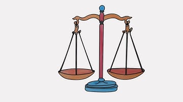 how to draw balance scale | step by step balance scale drawing