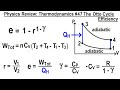 Physics Review: Thermodynamics #47 The Otto Cycle Efficiency