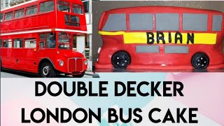 DOUBLE DECKER LONDON BUS CAKE | BUS BIRTHDAY CAKE | FONDANT MAKING